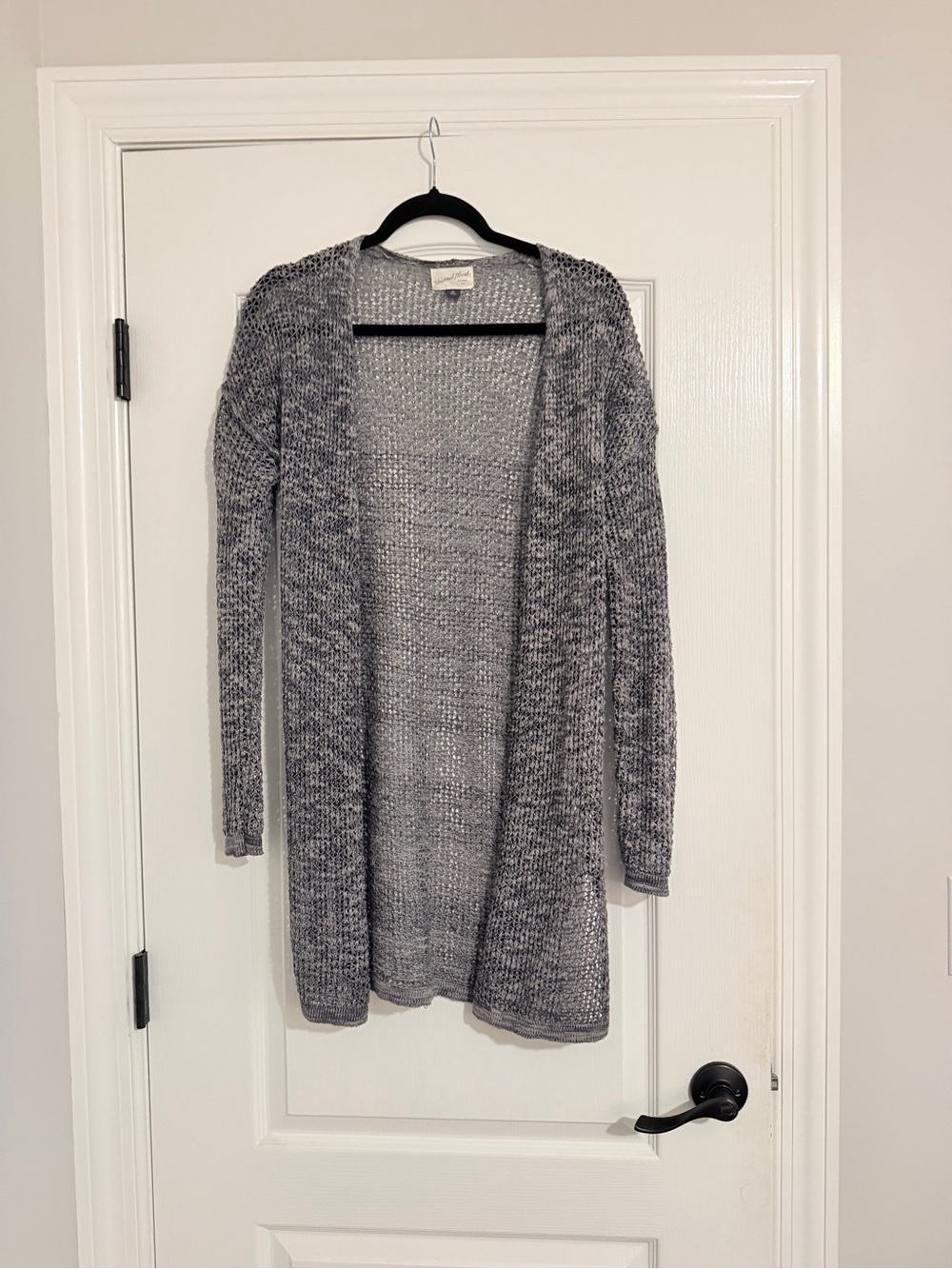Universal Thread Gray Open-Front Knit Cardigan